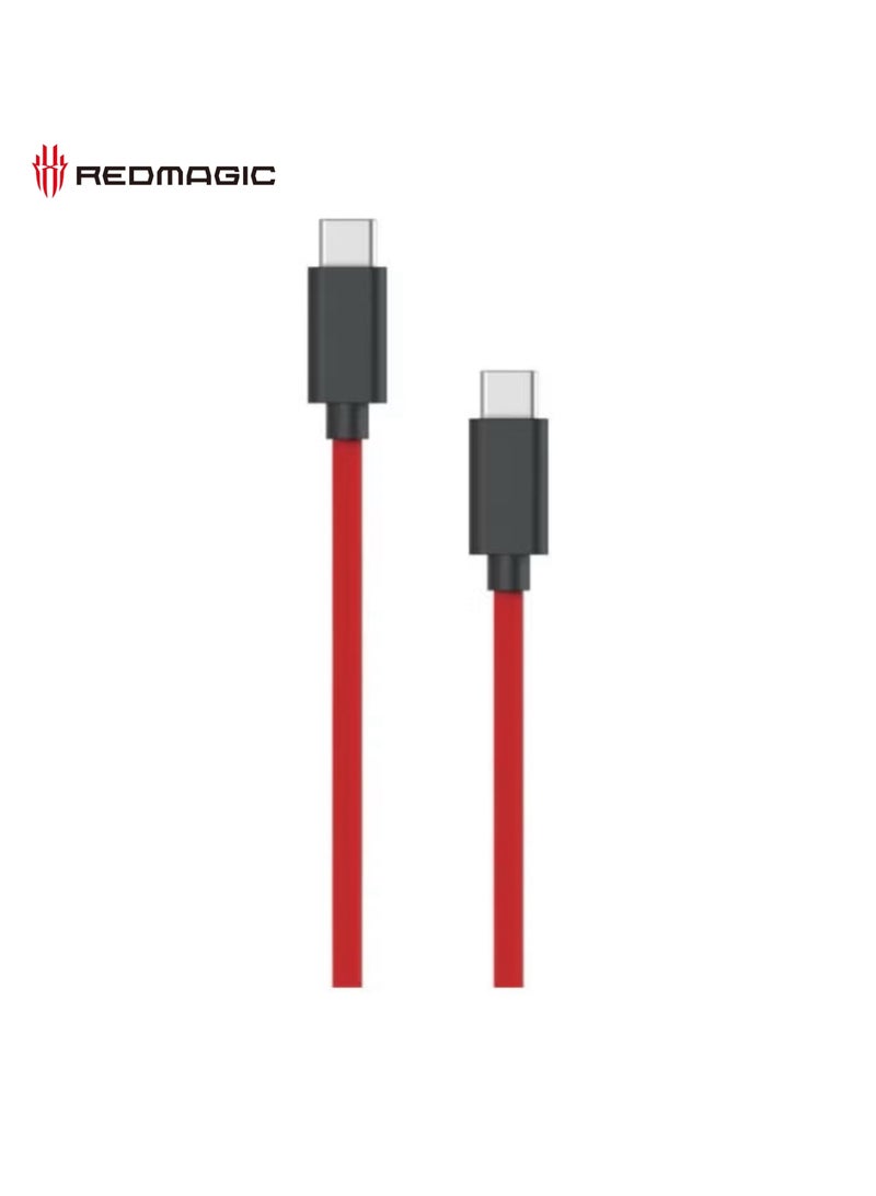 REDMAGIC Nubia REDMAGIC Original 180W Fast Charging Cable, 9A, USB-C to USB-C High-Power Charger and Data Cable with Built-In E-Marker Smart Chip, Durable 1m Type-C Cord for REDMAGIC Gaming Phones, Nubia Smartphones, USB-C iPhone, iPad, Samsung Galaxy, Android, MacBook, Laptops, Tablets and Gaming Handhelds - Image 1