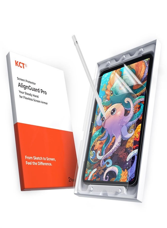 KCT واقي شاشة KCT PaperNano من الجيل الثاني، متوافق مع iPad Pro 11 بوصة 2025 (M3) / iPad Pro 11 بوصة 2024 (M4)، AlignGuard Pro سهل التركيب، الكتابة عليه كالورق الحقيقي، حساسية عالية، مضاد للوهج - Image 1