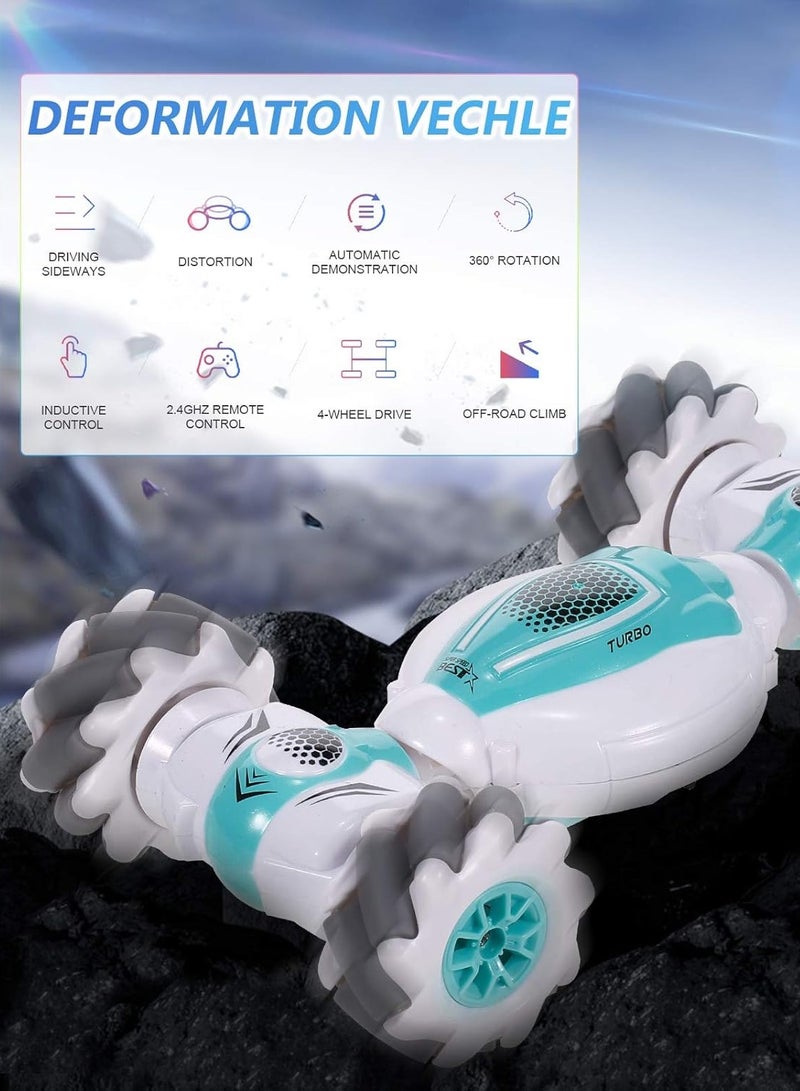 لعبة سيارة كهربائية قابلة للتحول مزودة بجهاز تحكم عن بعد وجهاز استشعار الإيماءات 21.30*9.00*16.00سم - Image 2