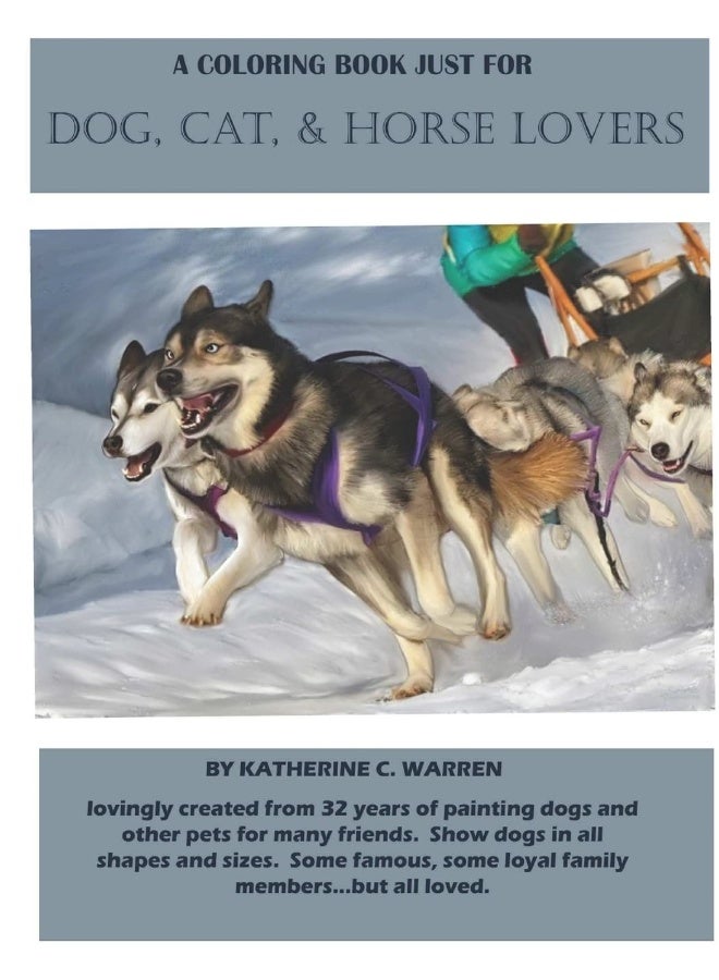 A Coloring Book Especially for Dog, Cat and Horse Lovers - Image 1