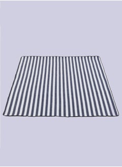 Generic Blue and white stripes Oversized Picnic and Beach Blankets Pads Thickened Double Layer Sandproof Waterproof Pads Portable Camping Pads Outdoor Pads Tent Sleeping Pads Striped Thickened Picnic Pads  - Image 5