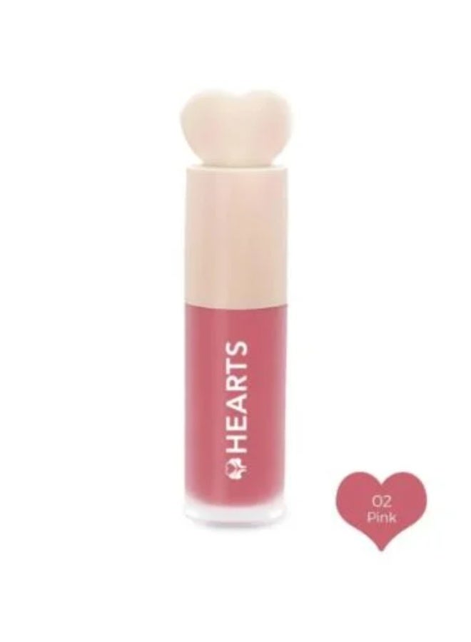 Hearts Liquid Blusher, 02 Pink