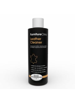 Furniture Clinic Leather Cleaner | Non-Toxic | Removes Dirt & Grime | All-Purpose Cleaning Solution for Couches, Car Seats, Purses, Shoes & Saddles | Restores All Leather Types | 8.5oz / 250ml