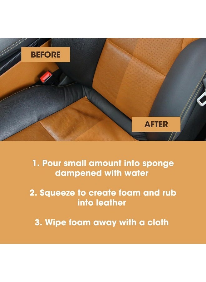 Furniture Clinic - Furniture Clinic Leather Cleaner | Non-Toxic | Removes Dirt & Grime | All-Purpose Cleaning Solution for Couches, Car Seats, Purses, Shoes & Saddles | Restores All Leather Types | 8.5oz / 250ml - Image 1