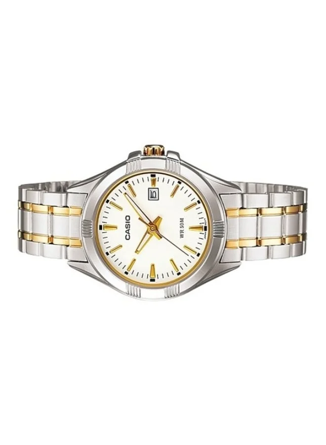 CASIO Women's Women's Stainless Steel Analog Watch LTP-1308SG-7A - 31.2 mm