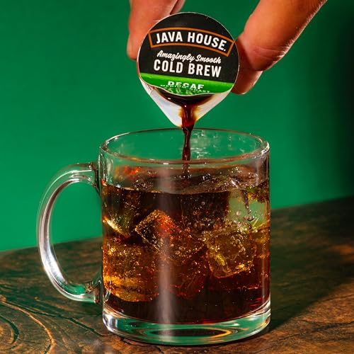 JAVA HOUSE Decaf Medium Roast Cold Brew Capsules 135 Fluid Ounces 12 Count Peel and Pour TSA Approved Travel Friendly Cold Brew Hot or Iced Instant Coffee Concentrate - Image 3