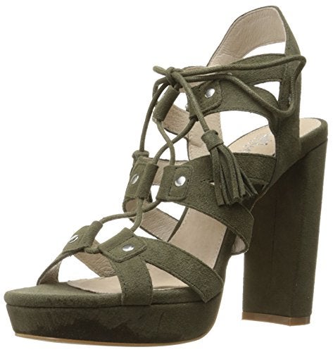 Shellys London Women's Fiona Heeled Sandal, Khaki, 38 EU/7.5 M US - Image 3
