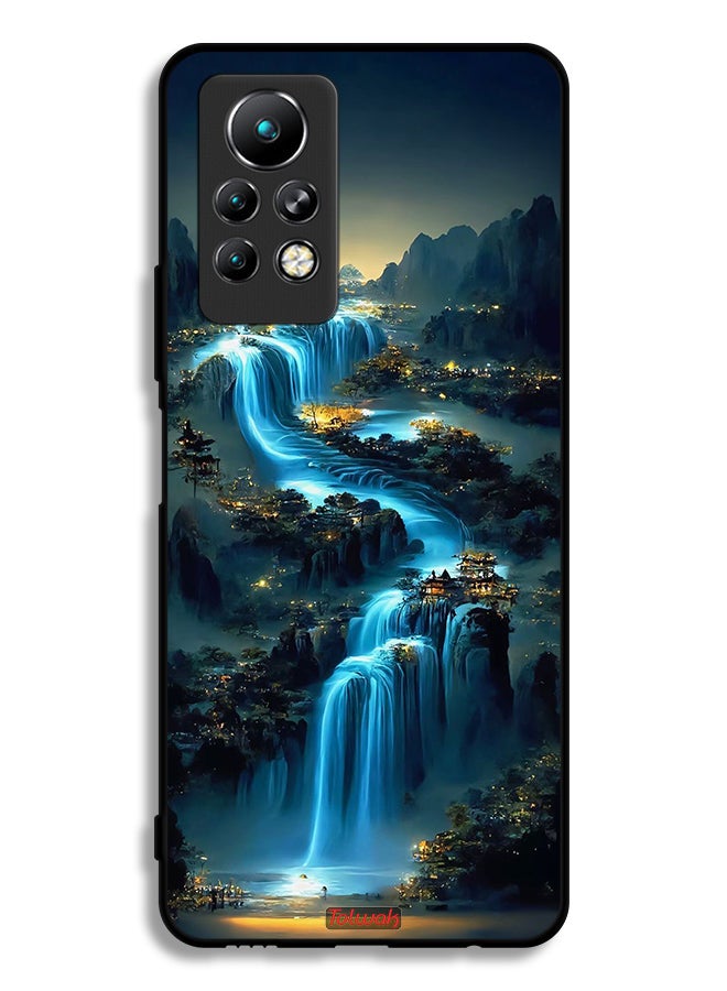 Tolwak Infinix Note 11 Pro Protective Case Cover Waterfall Art - Image 2
