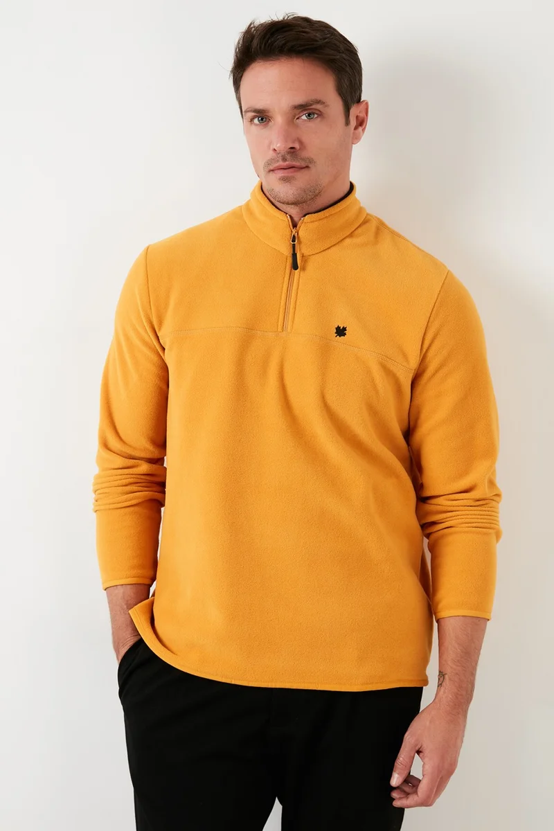 Buratti Slim Fit Anti-Pilling Non-Pilling Bato Collar Winter Raised Polar Fleece Men's POLAR 5906001