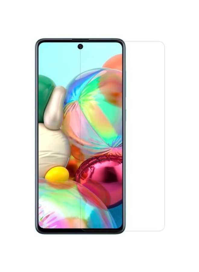 NIBEMINENT Screen Protector Tempered Glass For Samsung Galaxy A71 Clear