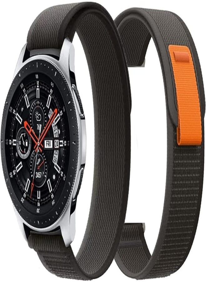 Generic Generic 22MM Trail Loop Nylon Bands Compatible with Samsung Galaxy Watch 3 45mm/Galaxy Watch 46mm/Gear S3 Frontier Band, Adjustable Nylon Sport Braided Woven Solo Strap for Samsung Galaxy Watch 3 45mm 