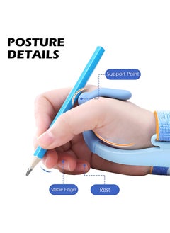 Generic Kids Handwriting Pencil Grip Corrector - Adjustable Bended Wrist Design, Ideal Pen Holding Trainer To Help Children And Students Improve Writing Posture With Comfortable Hand Grips  - Image 2