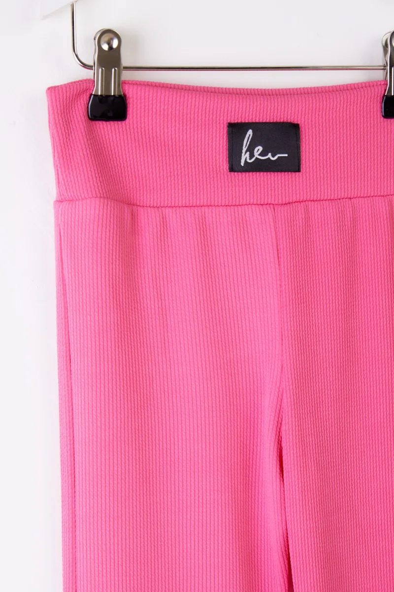 Tofisa Girls Fuchsia Bell-bottom Leggings - 25508