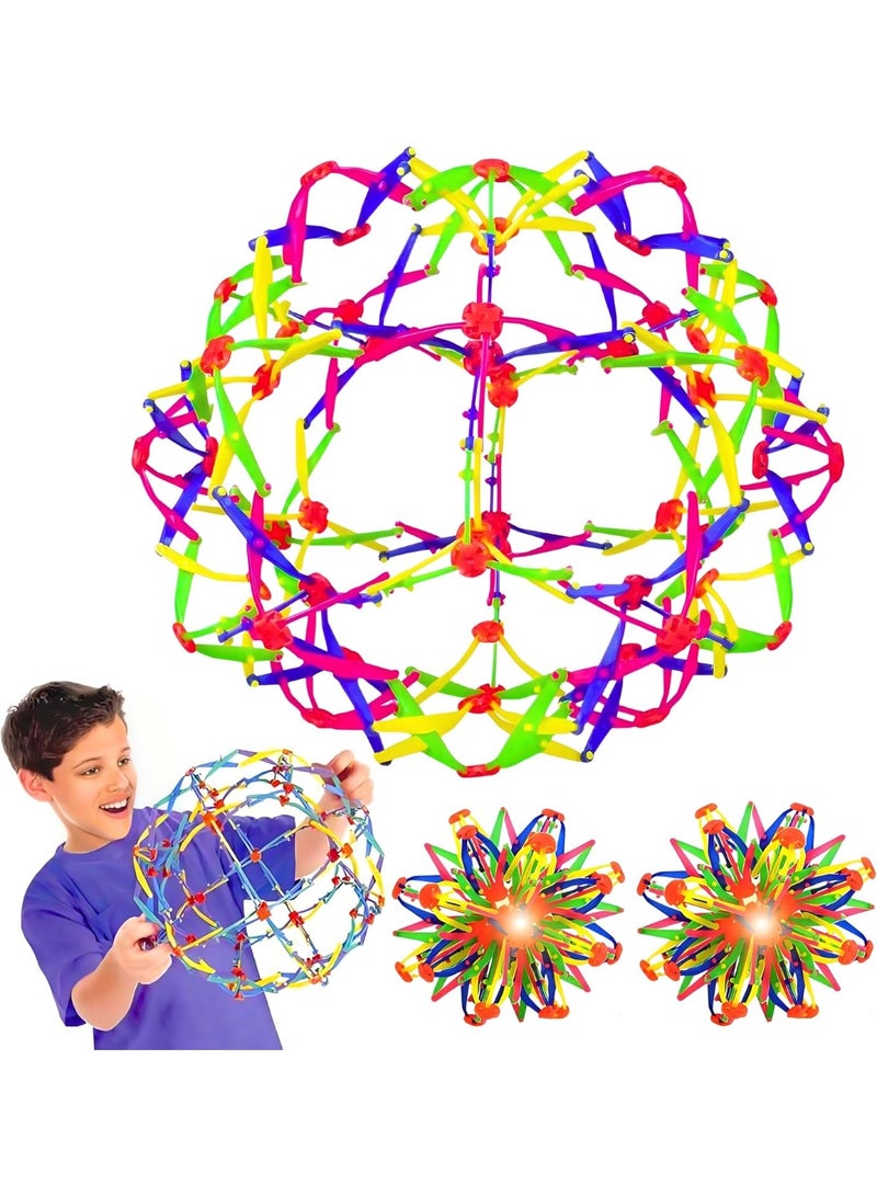 BEYTOR 2Pcs Colorful Expandable Magic Ball Large Expansion Stress Relief Toy for Kids and Adults - Image 1