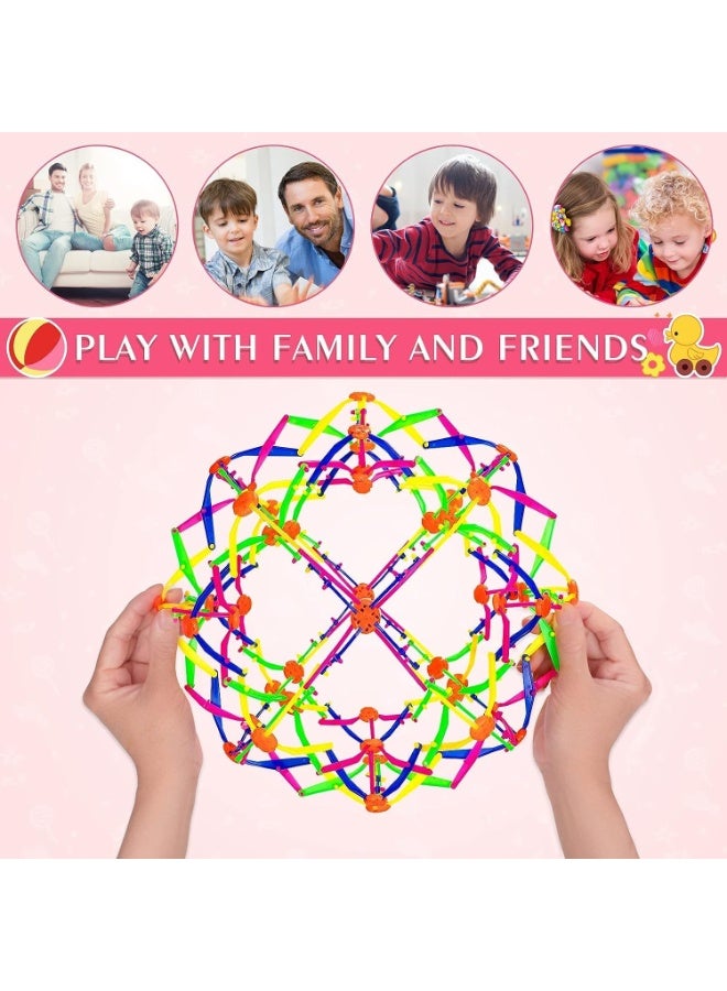 BEYTOR 2Pcs Colorful Expandable Magic Ball Large Expansion Stress Relief Toy for Kids and Adults - Image 3