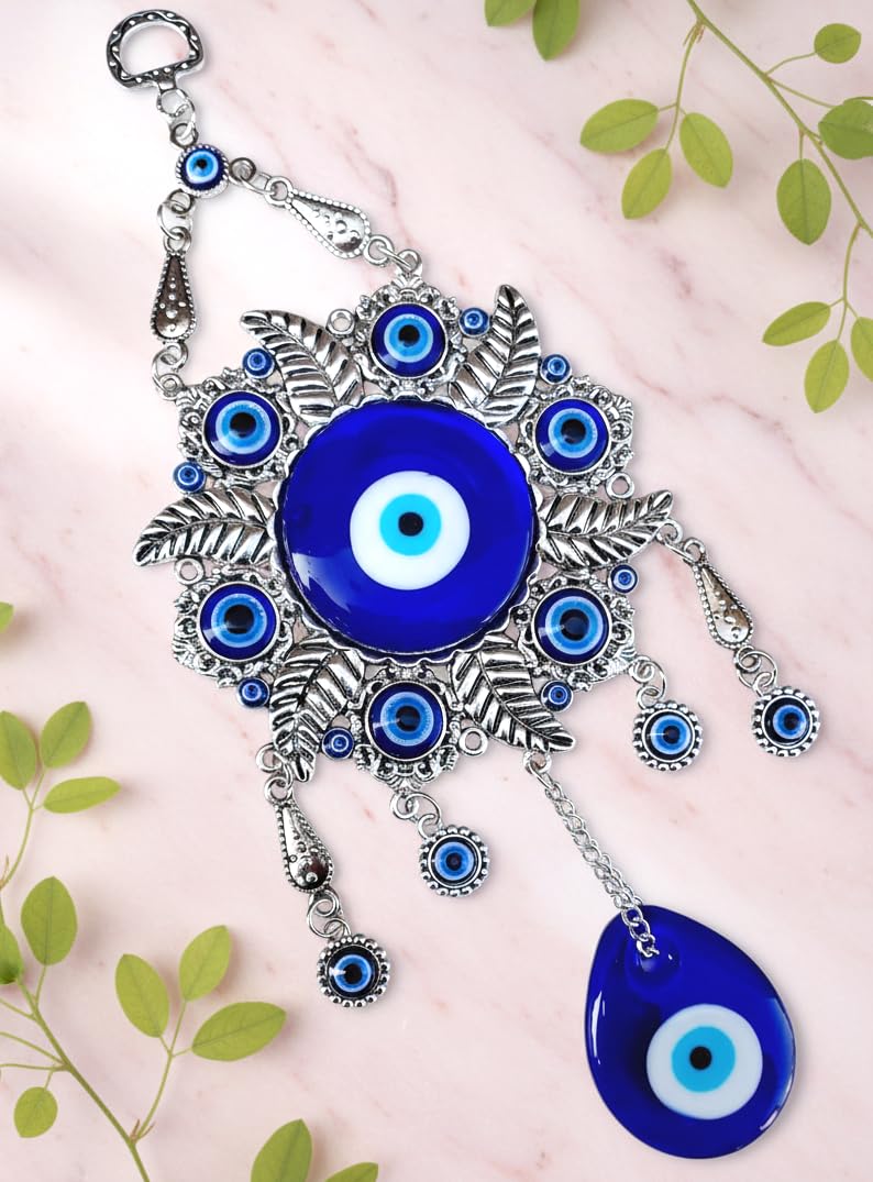 ARTISKRITI Evil Eye Hanging Nazar Battu for Home Entrance Decoration, House Main Door Decor Hanging Decorative Items, Aesthetic Home Decor, Big Size - Image 3