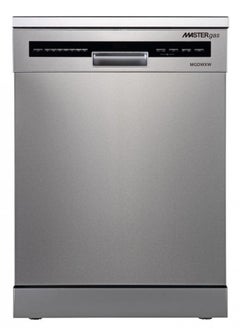 MASTERgas Free standing dishwasher 60 cm LED display 15 set 3 basket  silver color 8 programs  Turbo fan  power wash Extra drying child lock Made in china  - Image 1