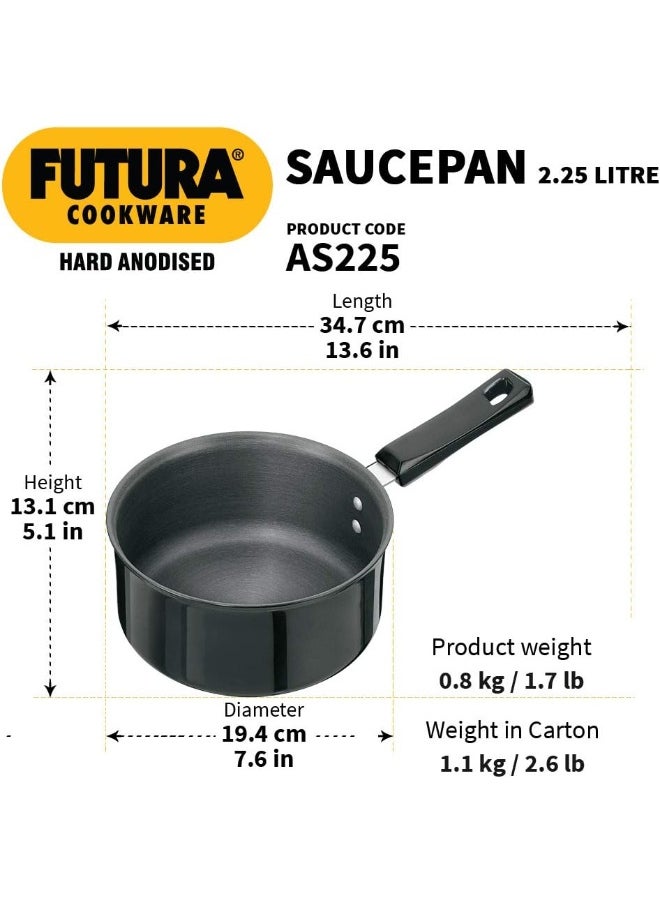 Hawkins Futura Hard Anodised Saucepan Without Lid, 3.25Mm Thick, 2.25 Litres, Black - pzsku/Z05CD401388C4628D0069Z/45/_/1739211902/fe0e7677-a97a-42b8-9fd4-77ce064f1e90