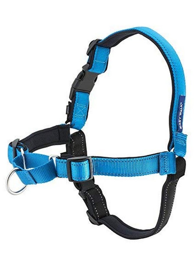 بيت سيف حزام الكلب الفاخر سهل المشي من PetSafe، حزام الكلب بدون سحب - مثالي لتدريب الكلاب على المقود والحزام - يمنع الحيوانات الأليفة من السحب والاختناق أثناء المشي - كبير، لون المحيط - Image 4