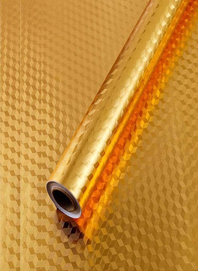ARKIT Golden Aluminum Foil Sticker for Kitchen Oil Proof Waterproof Paper self Adhesive Paper(200 X 60 cm) - Image 1