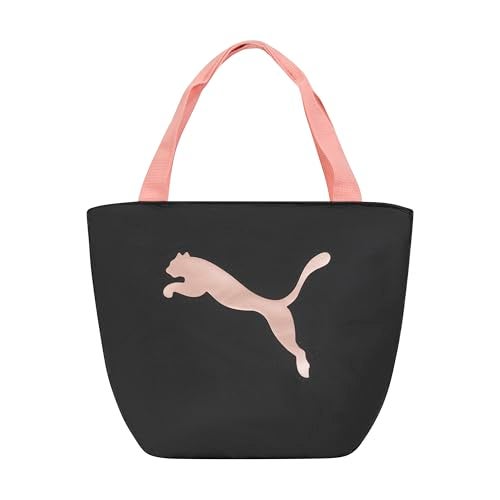 PUMA Unisex Kid's Adventure Lunch Tote, Black/Rose Gold, Small - Image 1