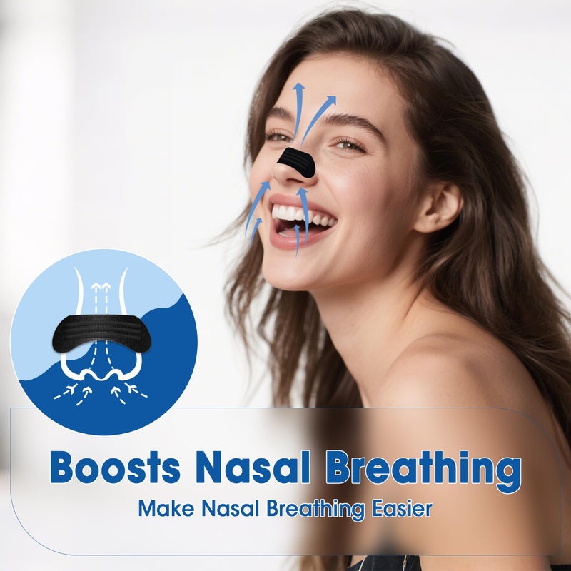 ETTSNU Nasal Strips for Snoring (60 ct),Extra Breathing Nose Strips,Reduce Snoring Aids for Men & Women,Oil & Sweat Proof,Help Improves Sleep and Sports,Universal Fit - Image 2