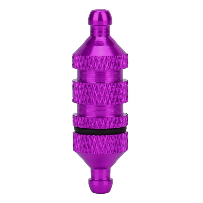 RC Fuel Filter: Purple Aluminum Alloy, High Protection Long Lasting, Easy To Install - Professional Workmanship, Oil Fuel Filter for 1:8 / 1:10 RC Model Car Upgrade - Image 1