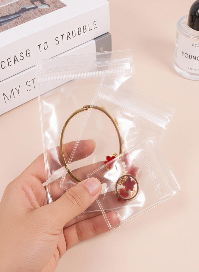 ليتغو LETGO 120 قطعة من أكياس المجوهرات البلاستيكية الشفافة من 3 أحجام، أكياس بلاستيكية شفافة للمجوهرات للخواتم والأقراط وحقيبة تخزين مقاومة للتشويه وأكياس بسحاب لحفظ المجوهرات (شفافة، 3 أحجام مختلطة) - Image 5