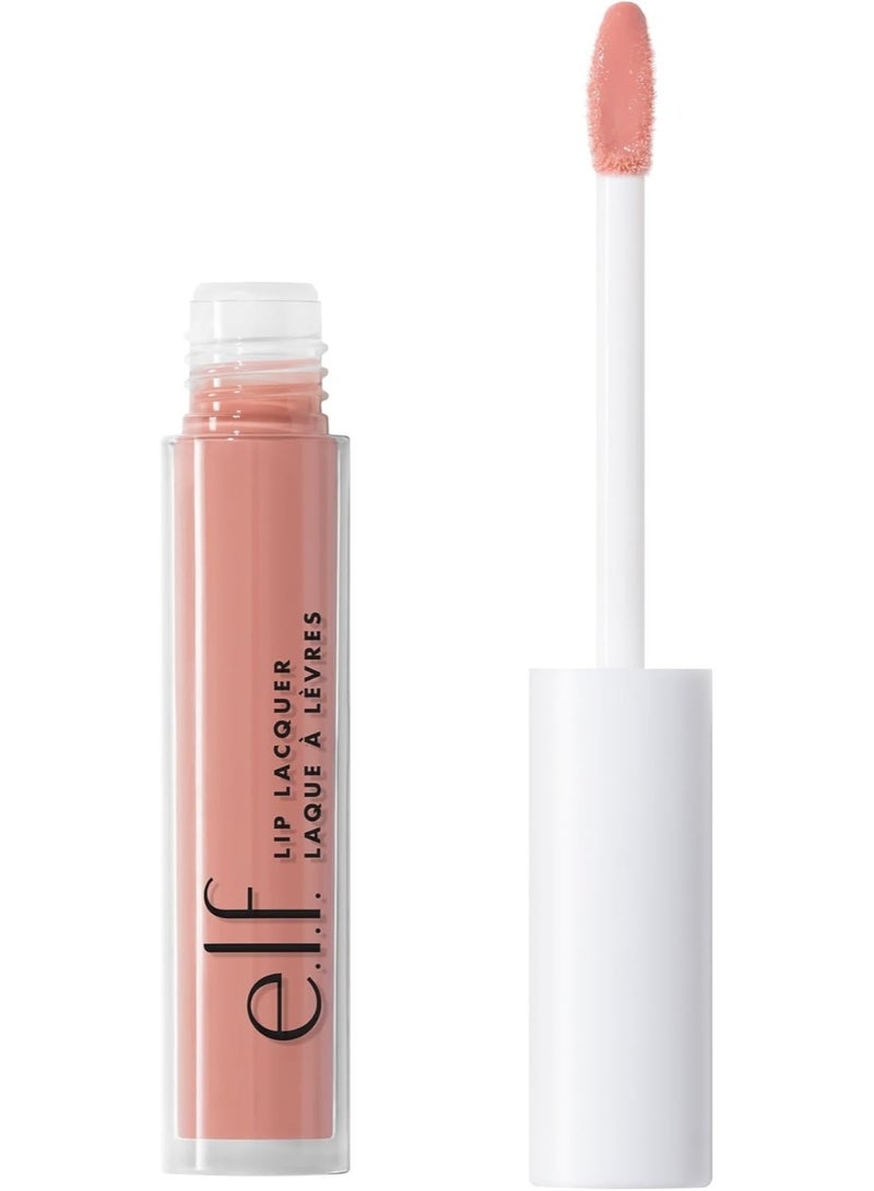 إلف ملمع شفاه مغذي غير لزج فائق اللمعان بلون شفاف غني بفيتامينات أ و هـ، لون وردي فاتح - Image 1