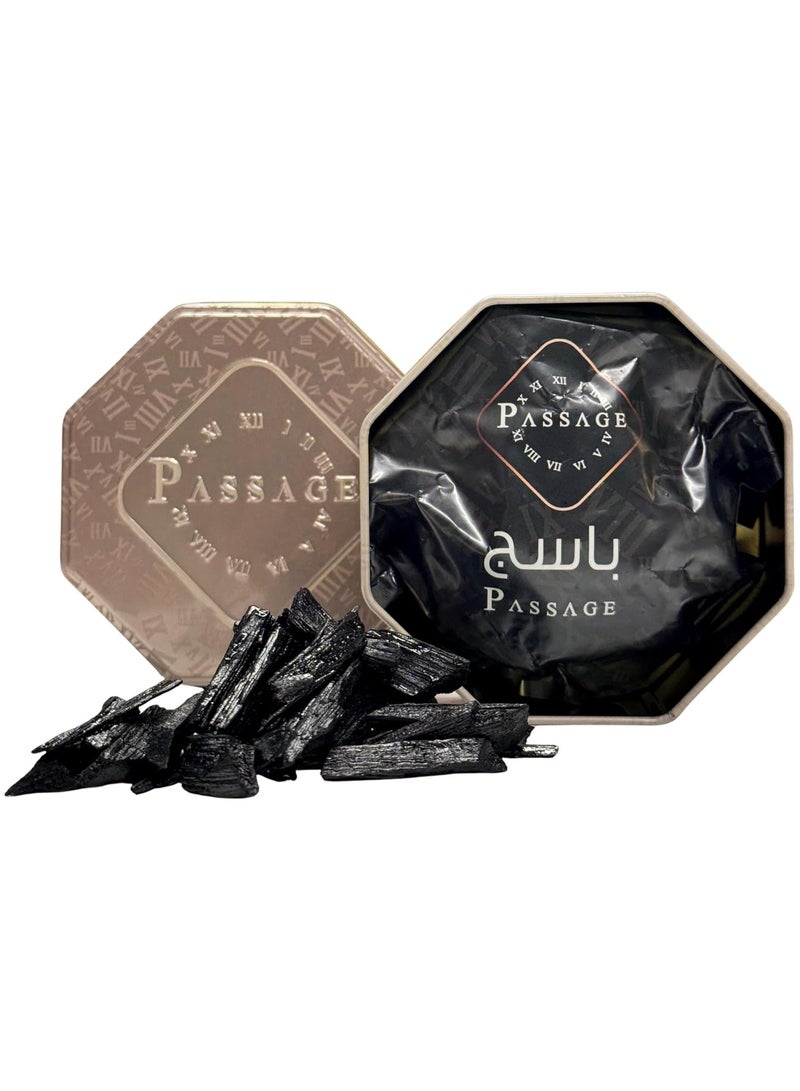 باسيدج رقائق خشب العود المعطرة من باساج ليالي، 36 جرام | خشب العود الفاخر للحرق بمكونات البخور | عطر يدوم طويلاً - Image 1