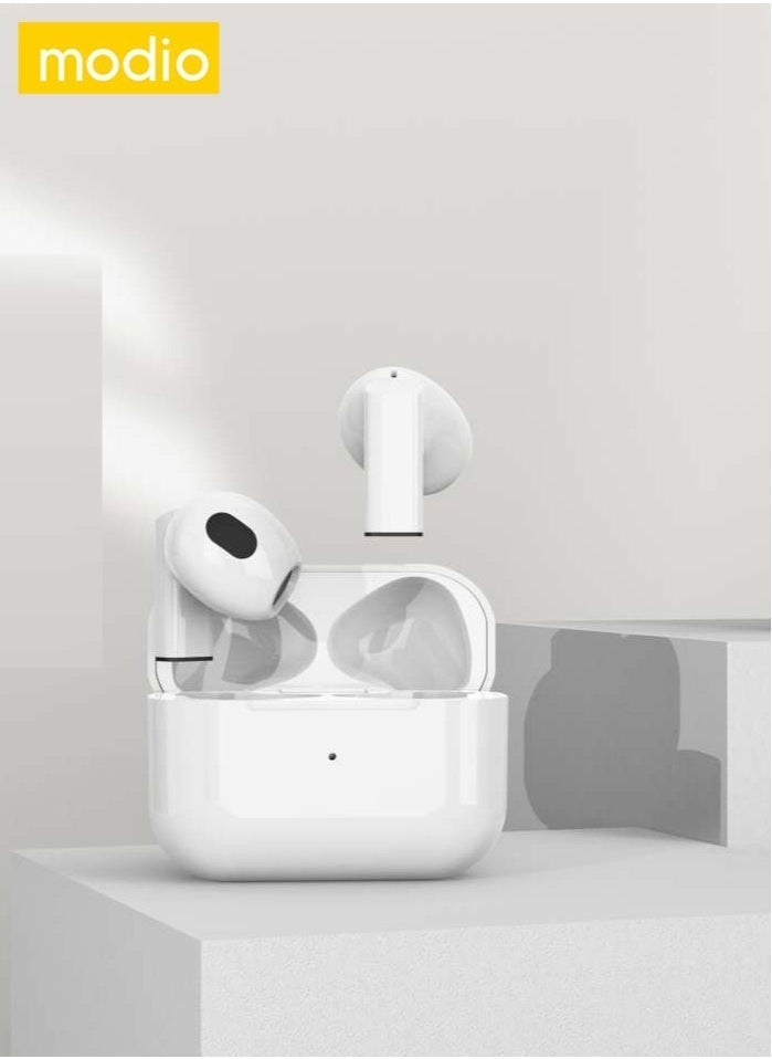 modio K6 Mini True Wireless Earphones – Compact Bluetooth Earbuds with ENC Noise Reduction, Deep Bass Stereo Sound, HD Microphone, Touch Controls, Fast Pairing, Long Battery Life – Lightweight In-Ear Headphones for Android & iOS - Image 5