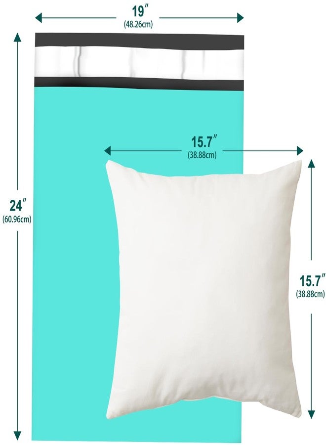 JollyTrip Large Poly Mailers 19x24 Inch 100 Pack, Shipping Bags for Clothing with Self-Sealing Tear-Resistant, Waterproof Poly Bags, Mailing Envelopes for Small Business (Teal) - Image 2