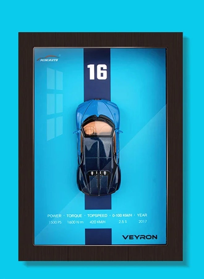 LITTLE ROCKZ Miniauto Diecast Car Frame Version Alloy Metal Sports Car Model Simulation 3D Racing Car Hanging Collection Decorative Kids Gifts - Image 1