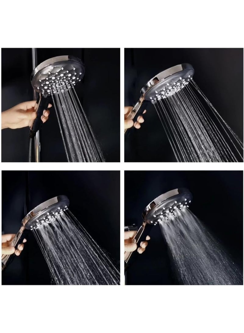 راس دوش 3D موديل عصري وانسيابي، ABS، أسود - Image 4