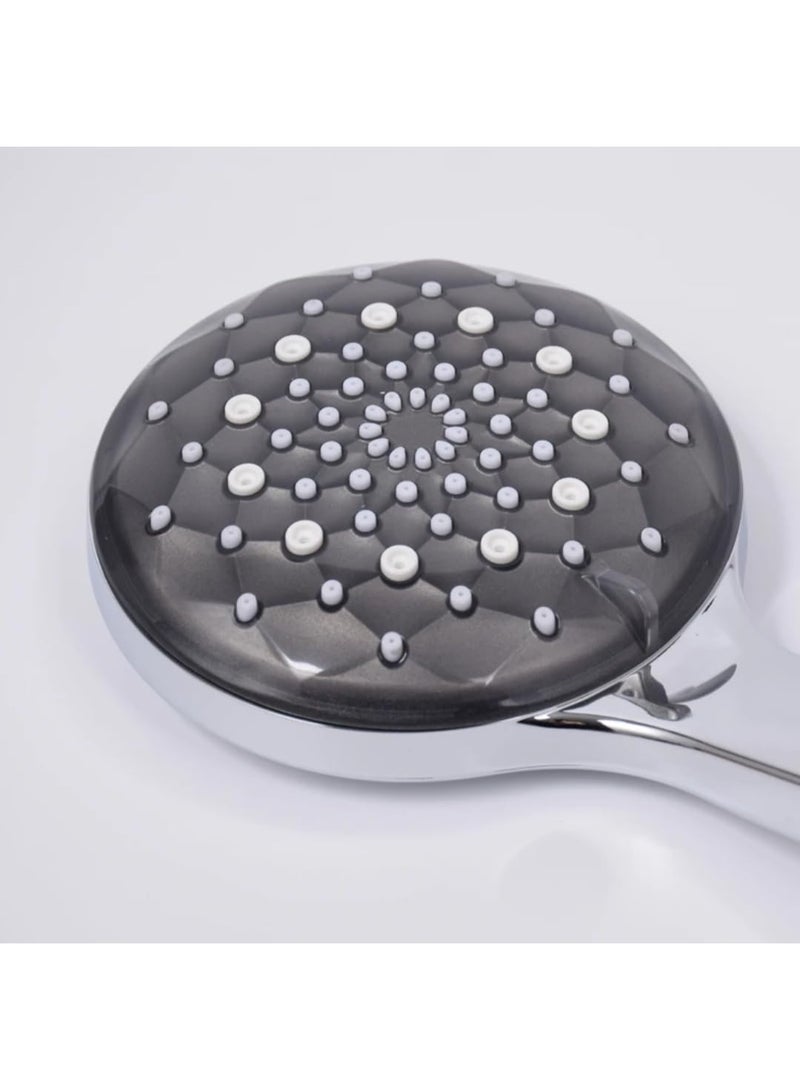 راس دوش 3D موديل عصري وانسيابي، ABS، أسود - Image 3