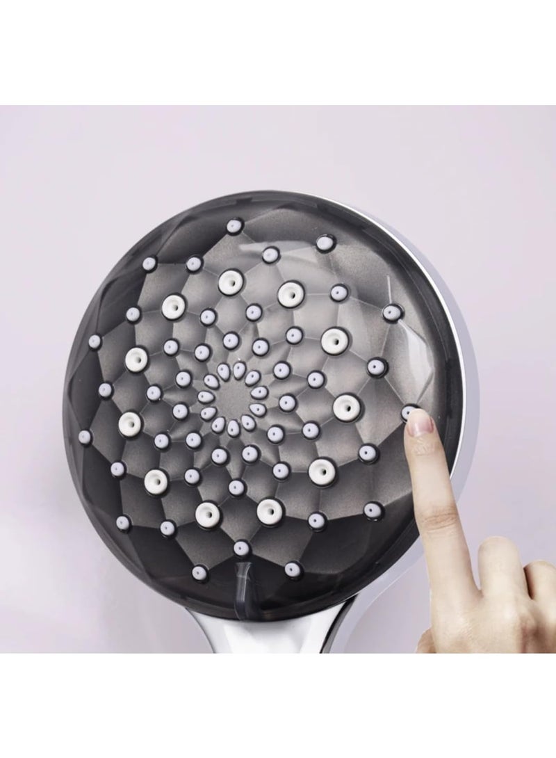 راس دوش 3D موديل عصري وانسيابي، ABS، أسود - Image 5