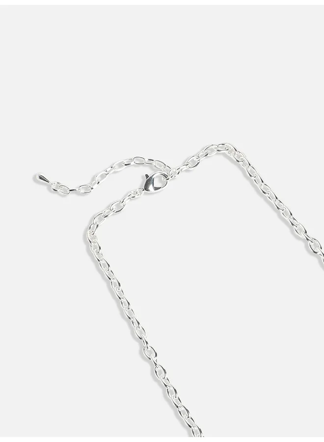 SOHI Black & Dented Geometrical Artificial Necklace Jewellery
