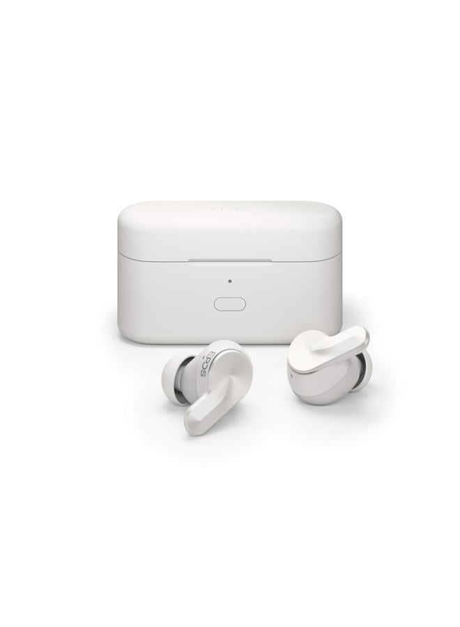 EPOS Adapt E1 White Wireless In-Ear Headphones - Hybrid ANC, Multi-Point Bluetooth, Microsoft Teams & For iPhone Certified, 50H Battery, Wireless Charging, Semi-Open, USB C Dongle IPX5 Waterproof - Image 1