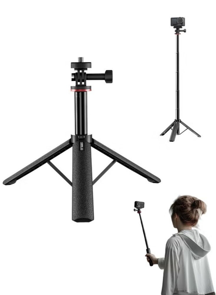 STARTRC 51cm Extendable Tripod Selfie Stick for DJI Osmo Pocket 3，Adjustable Camera Stand with Rotatable Gimbal, Handheld Extension Rod for Insta360 ONE X4 / X3 / X2 Action Camera - Image 1