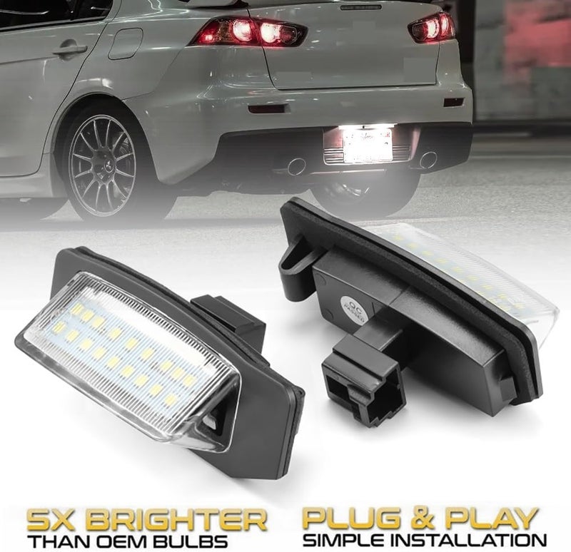 Vuzmode 2Pcs LED License Plate Light for Mitsubishi - Image 2