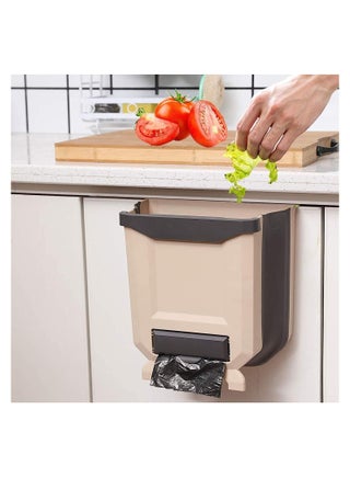 Hanging Trash Can, 9L/2.4 Gallon Collapsible Trash Can, Trash Basket, Portable Travel Trash Can Holder for Home, Outdoor, Office Car, Brown - pzsku/Z05CE0888EB69EC98A448Z/45/_/1688201650/6819b4b9-8d72-4d27-9a1f-a56376f881ad