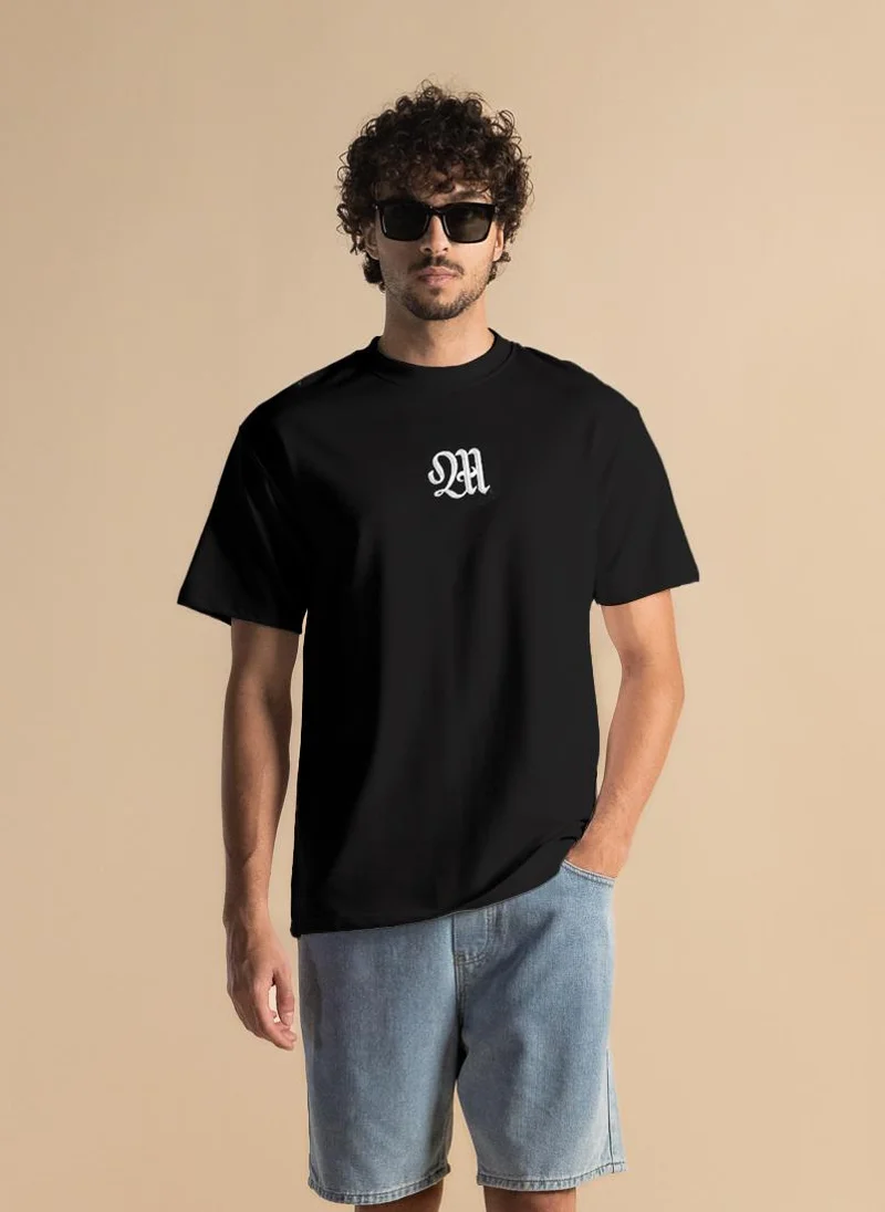 SHAPES DETAILED EMBROIDERED T-SHIRT