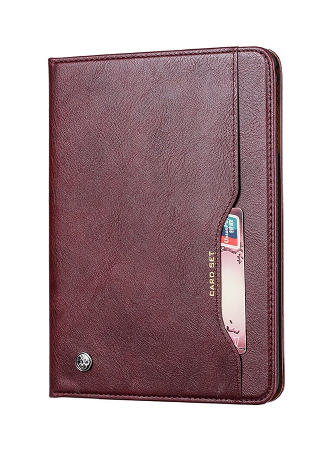نيبمينينت Knead Skin Texture Horizontal Flip Leather Case Cover For Apple iPadAir 10.5 inch Wine Red - Image 1