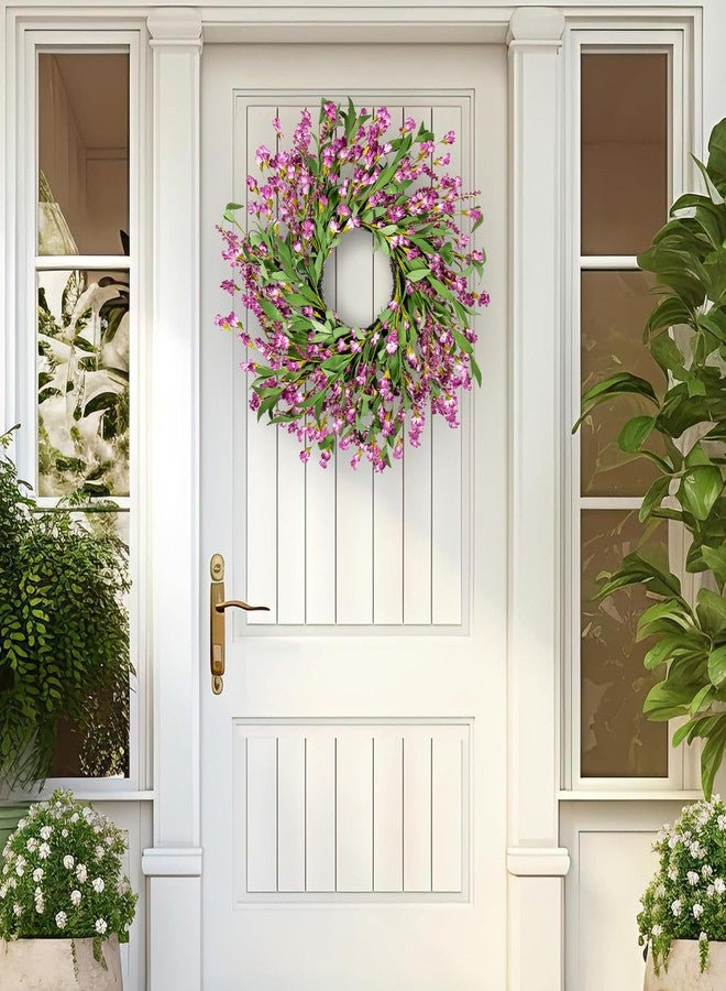 CHEAWRTZ 24'' Spring Wreaths for Front Door Autumn Wreath,Spring Wreath Fall Decorations for Home Window Wall Porch Farmhouse Wedding Home Decor Fall - Image 2