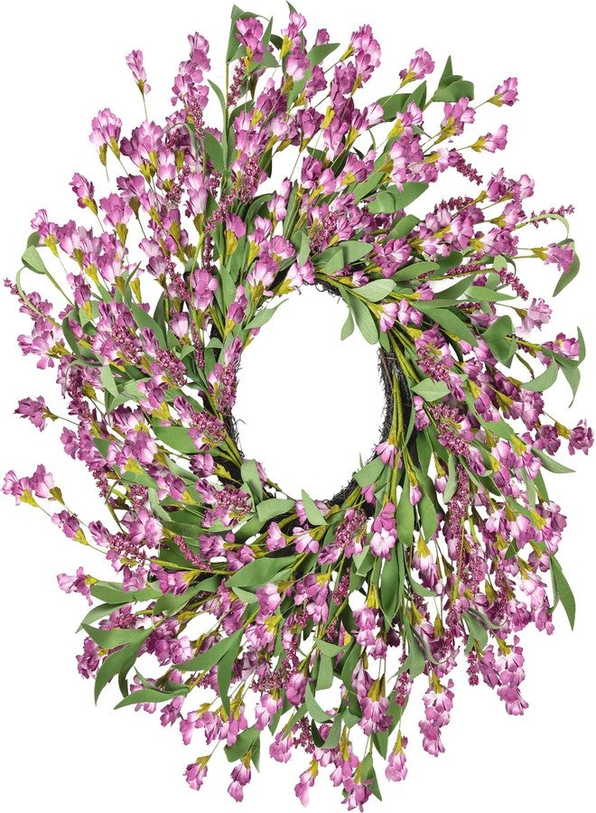 CHEAWRTZ 24'' Spring Wreaths for Front Door Autumn Wreath,Spring Wreath Fall Decorations for Home Window Wall Porch Farmhouse Wedding Home Decor Fall - Image 1