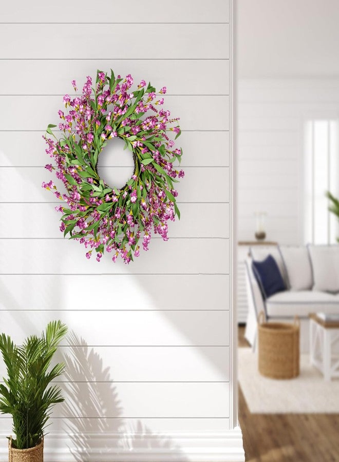 CHEAWRTZ 24'' Spring Wreaths for Front Door Autumn Wreath,Spring Wreath Fall Decorations for Home Window Wall Porch Farmhouse Wedding Home Decor Fall - Image 3