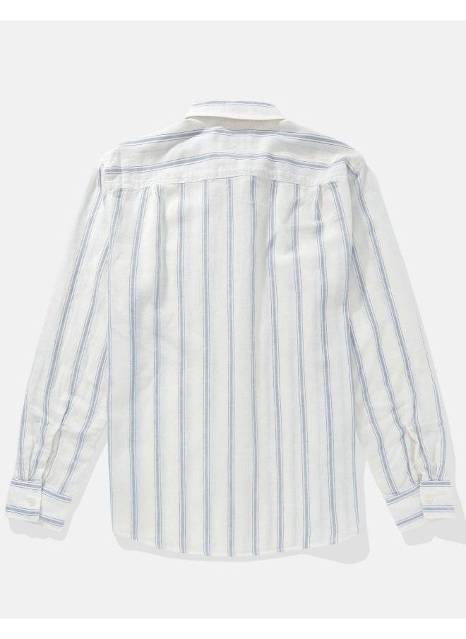 American Eagle Striped Classic Fit Shirt  - Image 4