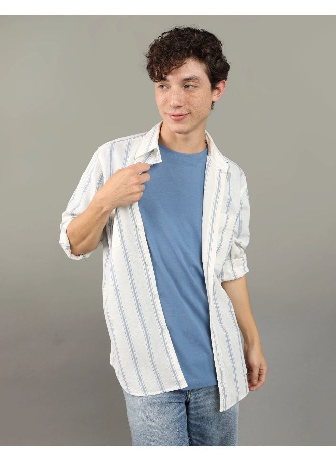American Eagle Striped Classic Fit Shirt  - Image 1