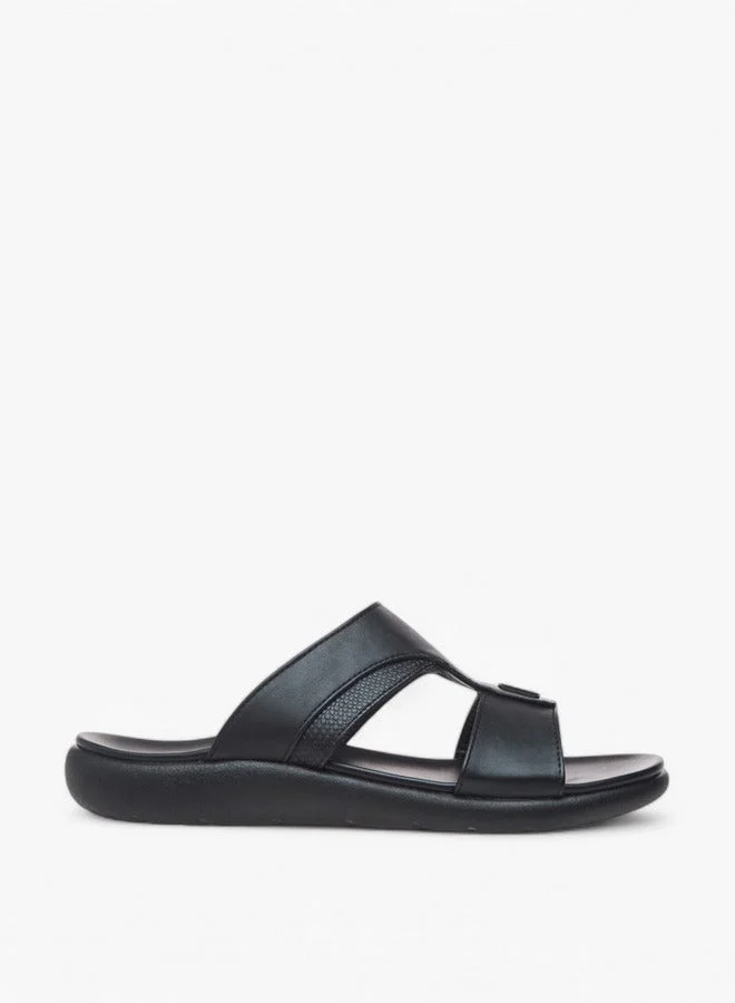 Textured Slip-On Arabic Sandals