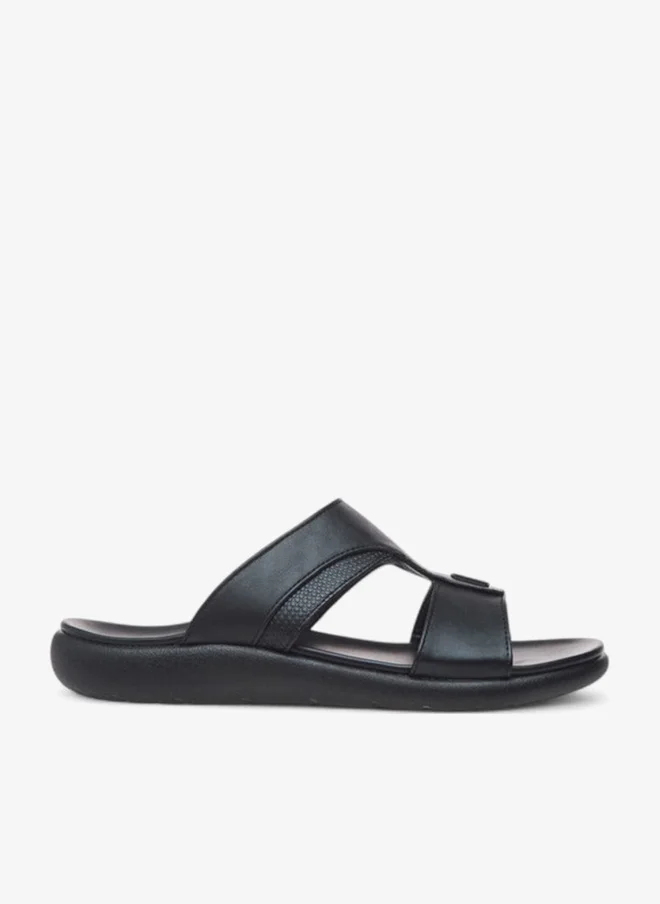 Textured Slip-On Arabic Sandals